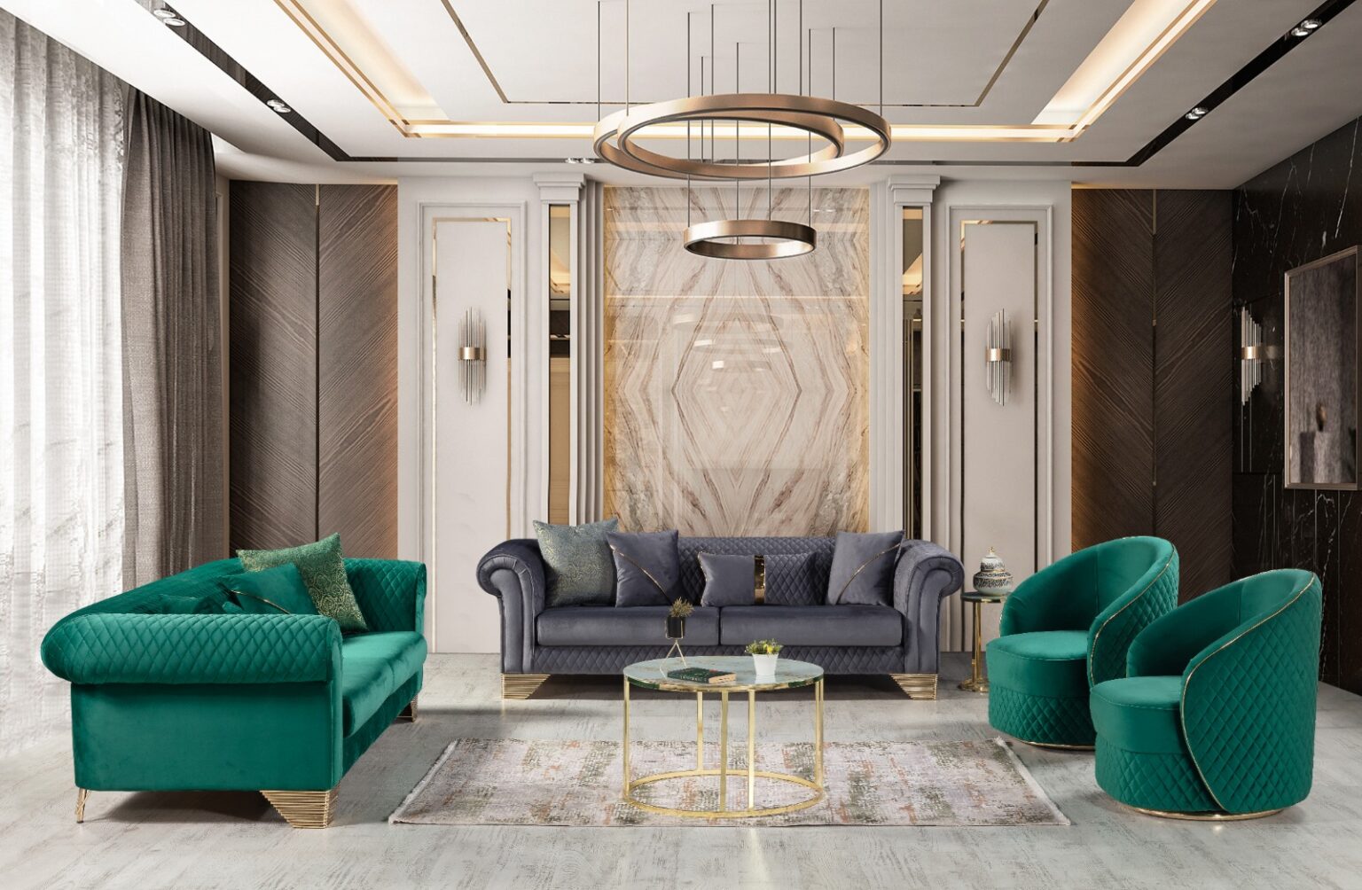 Pera Koltuk Takımı Şualar Mobilya